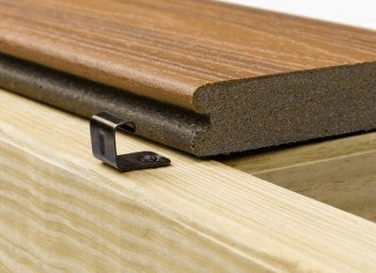 Deck Clip with timber board